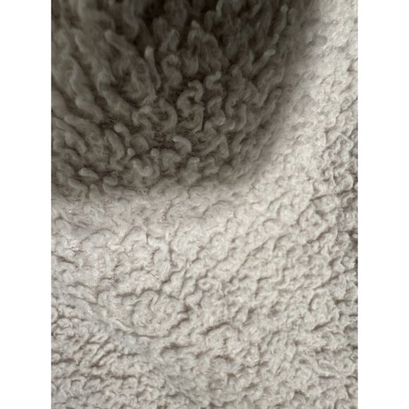 Vuori Cozy Sherpa Popover Women Sherpa Pullover Jacket Cream Green 1/2 Snap - Picture 9 of 12